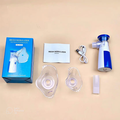 Portable Nebulizer & Humidifier for Baby & Adults | Compact, Silent, Self-Cleaning Machine with Long Battery Life | Effective for Asthma, Cough, Sinus & Allergy Relief at Home