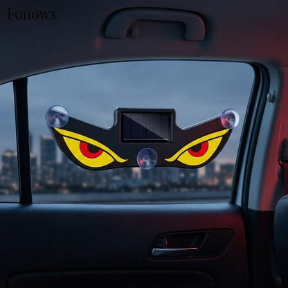 Solar Devil Eyes LED Car Headlight Strips – Wireless Ambient Underglow Light (No Wiring Required)