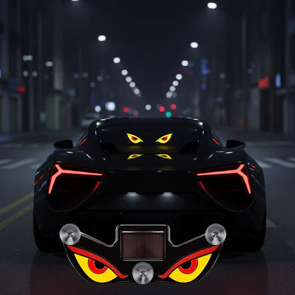 Solar Devil Eyes LED Car Headlight Strips – Wireless Ambient Underglow Light (No Wiring Required)